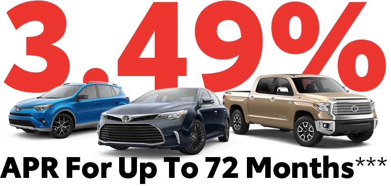 Toyota Black 10 Days - 3.49% APR for Up To 72 Months 3.49% APR for Up To 72 Months
