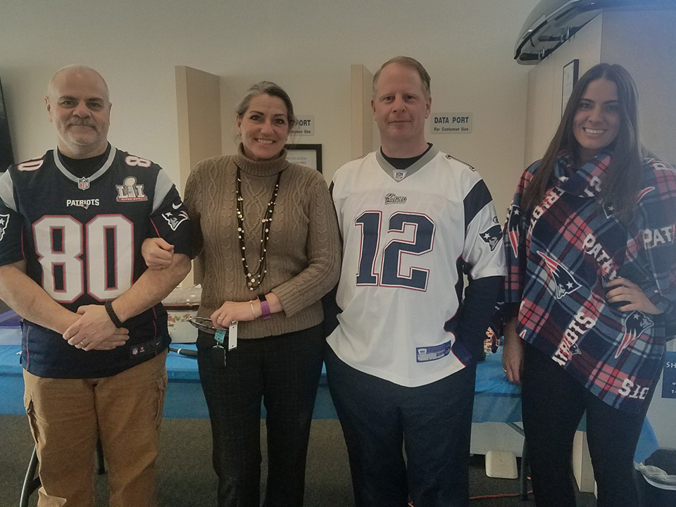 Lovering Volvo Cars Concord Reviews 4 Lovering Employees In Patriots Gear