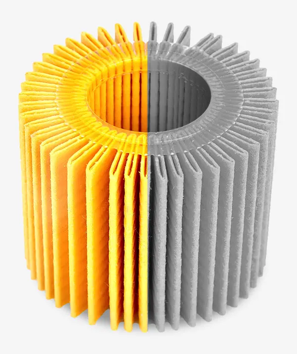 Toyota Oil Filter VS Generic Oil Filter Oil filter, half toyota, half generic