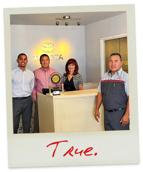 Toyota 101 Promise - True Toyota 101 Promise - True