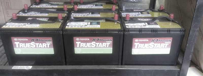 TrueStart Battery Shelf of TrueStart Batteries