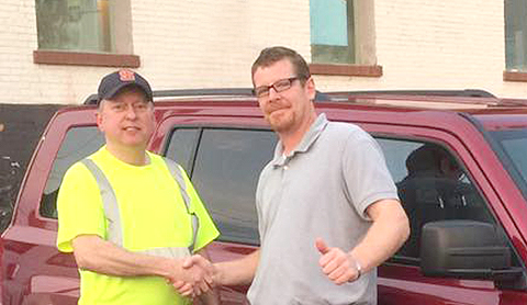 James Chrysler Dodge Jeep Ram Customer Testimonial Image Of An Older Man With Salesman