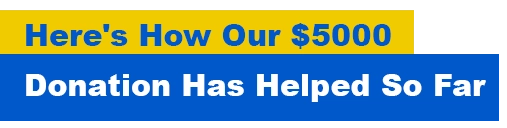 Here's now our donation has helped