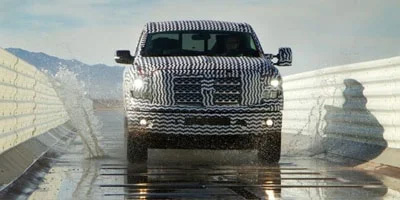 2019 Titan Test Driving through water