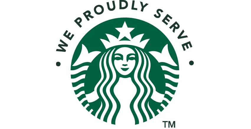 We Proudly Serve Starbucks Logo