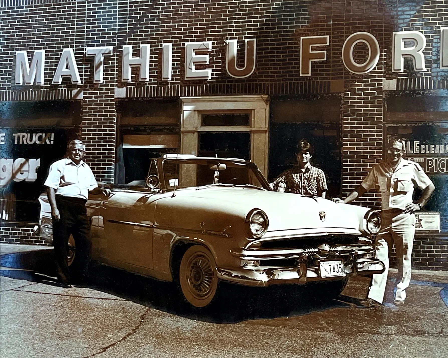 Old photo at Mathieu Ford dealership
